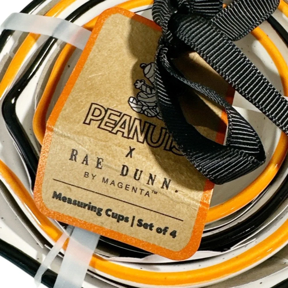 NEW VHTF Rae Dunn/Peanuts New Release 2025 Halloween Measuring Cup Set/4 🎃🎃🎃 - Picture 4 of 9